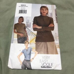Vintage Very Easy Very Vogue Pattern 9904 uncut -18-20-22